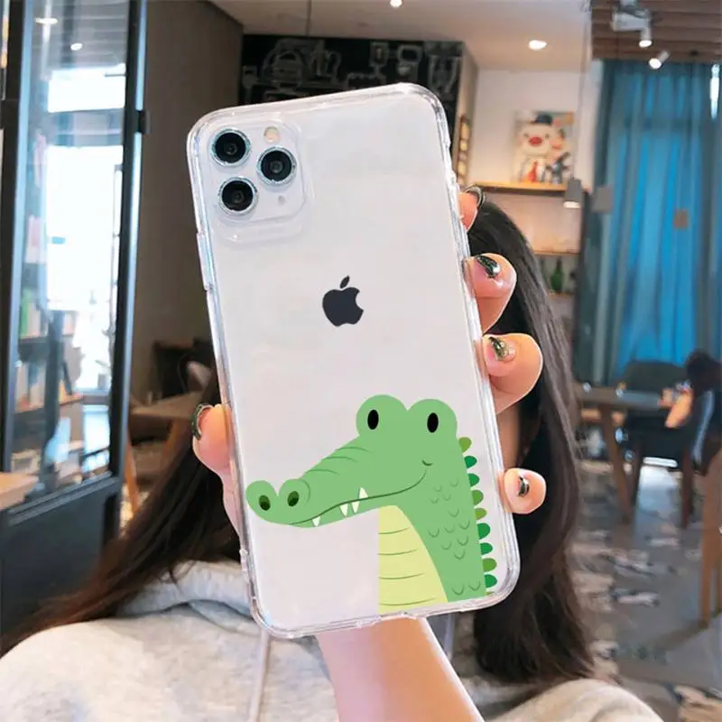 

Killer Giraffe cartoon funny animal Phone Case Transparent soft For iphone 5 5s 5c se 6 6s 7 8 11 12 plus mini x xs xr pro max