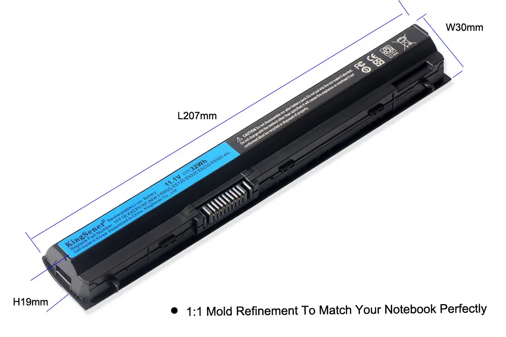 KingSener Корея сотовый 11,1 V 32WH 7FF1K ноутбук Батарея для DELL E6320 E6330 E6220 E6230 E6120 FRR0G KJ321 K4CP5 J79X4 P7VRH RFJMW