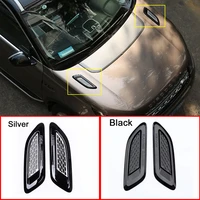 2pcs car exterior hood air vent outlet wing trim for land rover discovery sport lr4 for range rover evoque vogue car accessories