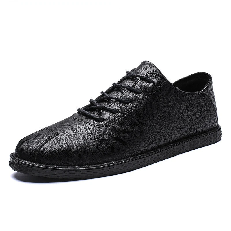 

New Brand Men Shoes Autumn Patent Leather Shoes Men Business Casual Office Formal Natural Leather Shoes Man Dad Flats 39-44
