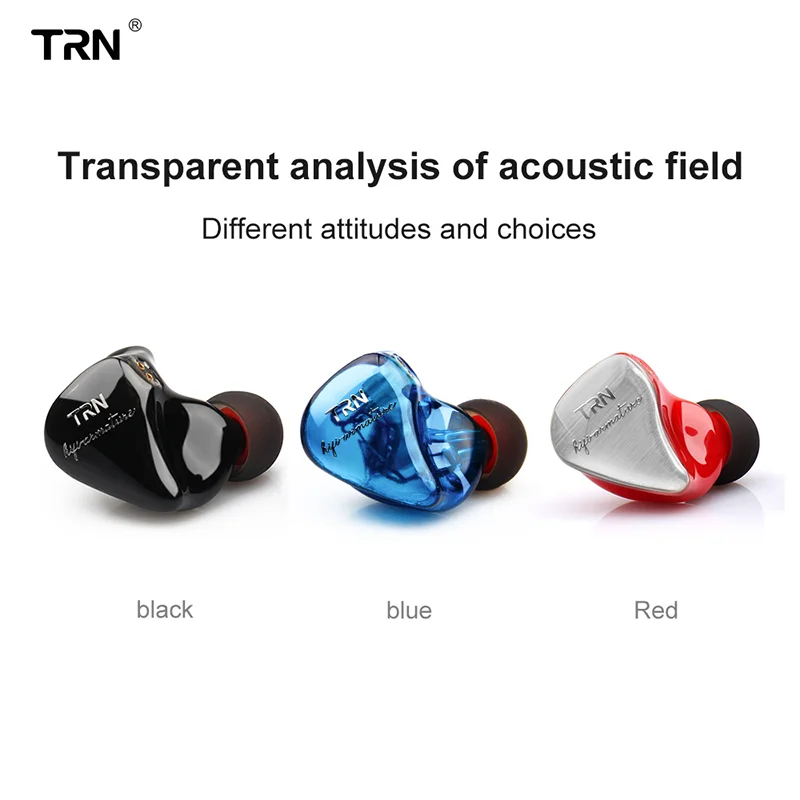 Гибридные наушники-вкладыши TRN IM1 Pro 1BA 1DD спортивные Hi-Fi наушники для бега съемные