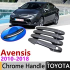 Чехол для дверной ручки Toyota Avensis T270 2010  2018, из углеродного волокна