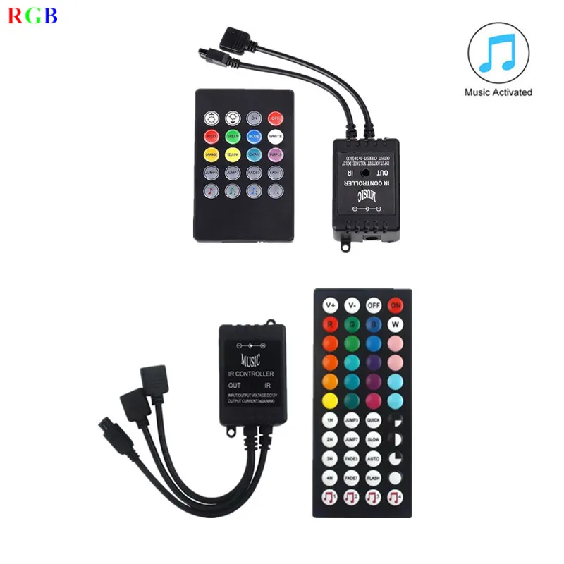 Пульт дистанционного управления RGB RGBW 1 шт. радиочастотный 11 17 клавиш ИК 20 24 40 44