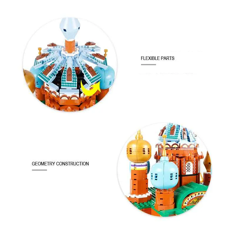 1298 шт. набор строительных блоков в русской архитектуре строительные блоки сделай