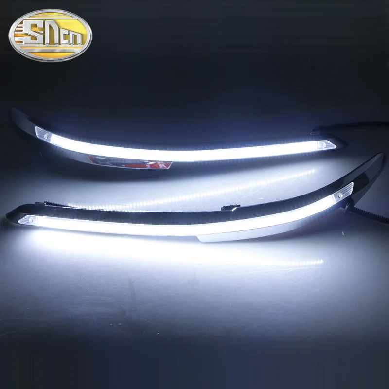 2 шт. автомобильный светильник украшение для бровей желтый указатель поворота DRL