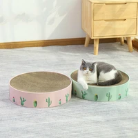 cactus cat scratch board nest round cardboard pots basin scratch resistant corrugated paper cat nest cat grinding board cat toys