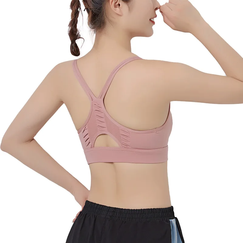 

Cross beauty back yoga bra gym sports underwear women running shockproof quick-drying vest