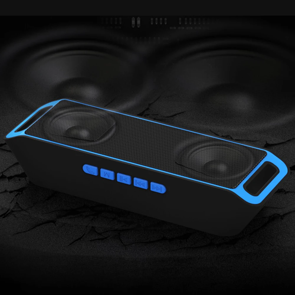 50 шт. беспроводной усилитель Bluetooth динамик стерео сабвуфер двойной Портативный USB