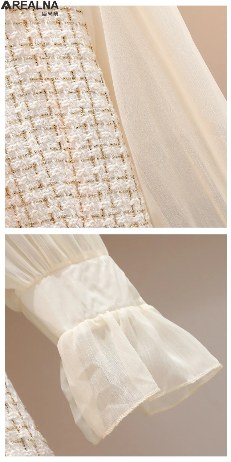 

Woman Dress plus size Casual peter pan collar dresses for women fashion Patchwork Plaid Office Lady dress vestido mujer L-4XL