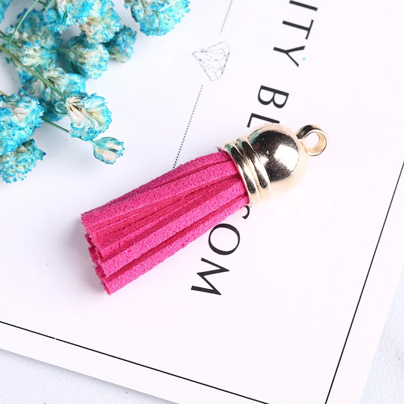 DIY 20 шт./лот мини Винтаж замшевые Ленточки с плоским дном для одежды мешок ювелирных изделий Шторы украшения дома аксессуары-кисточки - Цвет: 16