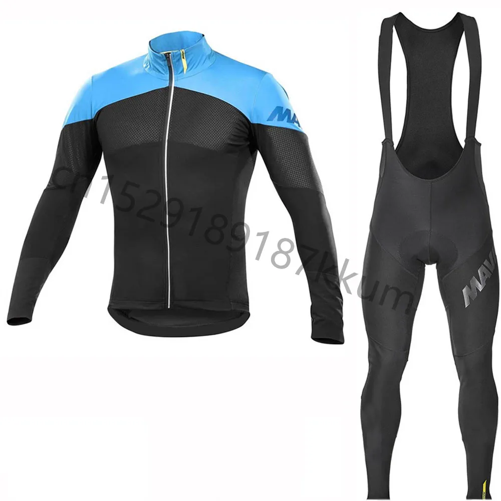 2019 Mavic мужской длинный рукав Велоспорт Джерси Набор летний дышащий детский