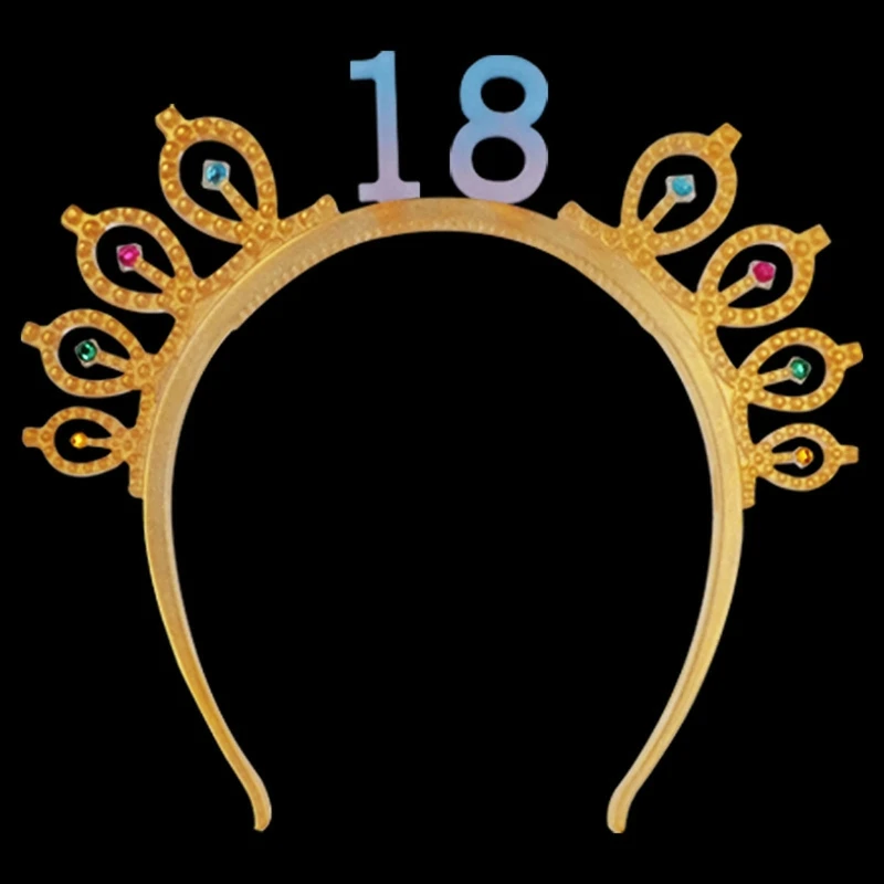 Цифровая корона с днем рождения на ободке для волос из эпоксидной смолы, украшения на голову, силиконовая форма для изготовления украшений и инструменты для рукоделия.