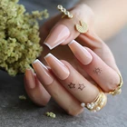 Гвозди с белым наконечником, УФ, французские наконечники, глянцевые гвозди нюдового цвета, изысканные нюдовые, с небольшим наконечником