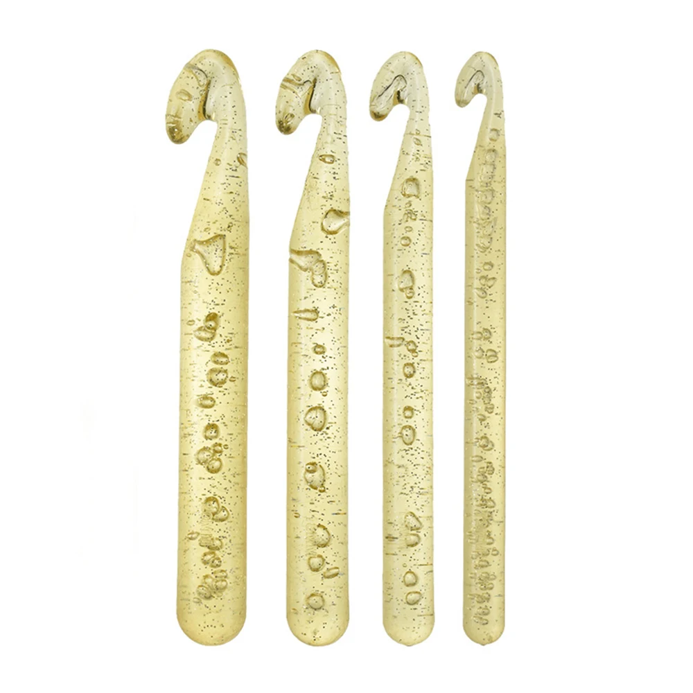 Large Plastic Handle ABS Transparent Craft Crochet Needle Knitting DIY Loom Tool Extra Thick | Дом и сад