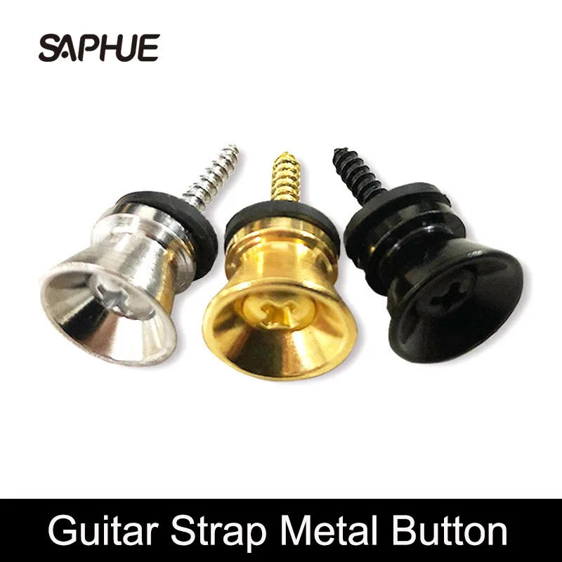 Замок для гитарного ремня 2 шт. металлические зажимные штифты кнопка