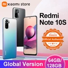 Смартфон Xiaomi Redmi Note 10S, глобальная версия дюйма, 6 ГБ, 64 ГБ, 128 ГБ, 64-мегапиксельная четырехъядерная камера дюйма, Helio G95, 6,43 дюйма, AMOLED, DotDisplay, 5000 мАч, 33 Вт