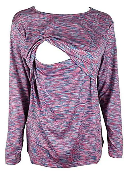 

Maternity Wear Tops Long Sleeve T-shirt For Pregnant Women Funny T Shirts Pregnancy Breast Feeding Tee Shirt Clothes Nursing Top