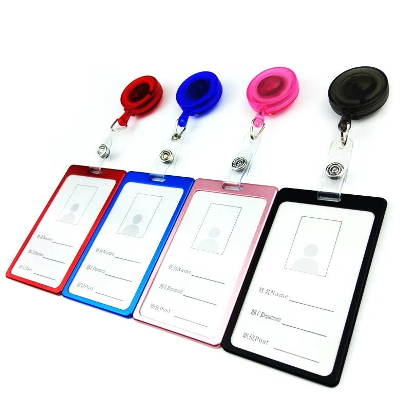 Чехол для пропуска и удостоверения личности из алюминиевого сплава держатель