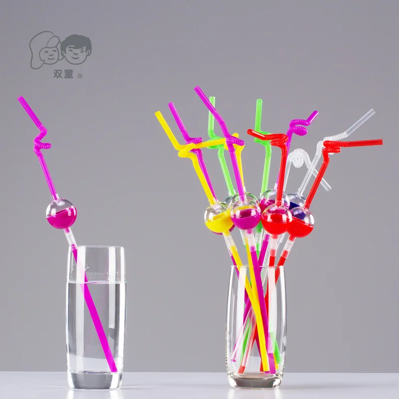 

72516 Soton Innovation Straw One-Time Fun Children Beverage Art Plastic Straw *