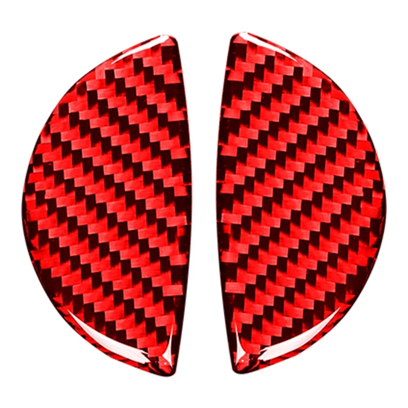

Carbon Fiber Car Interior Door Handle Cover Sticker Trim for Mini Cooper R55 R56 R60, Red