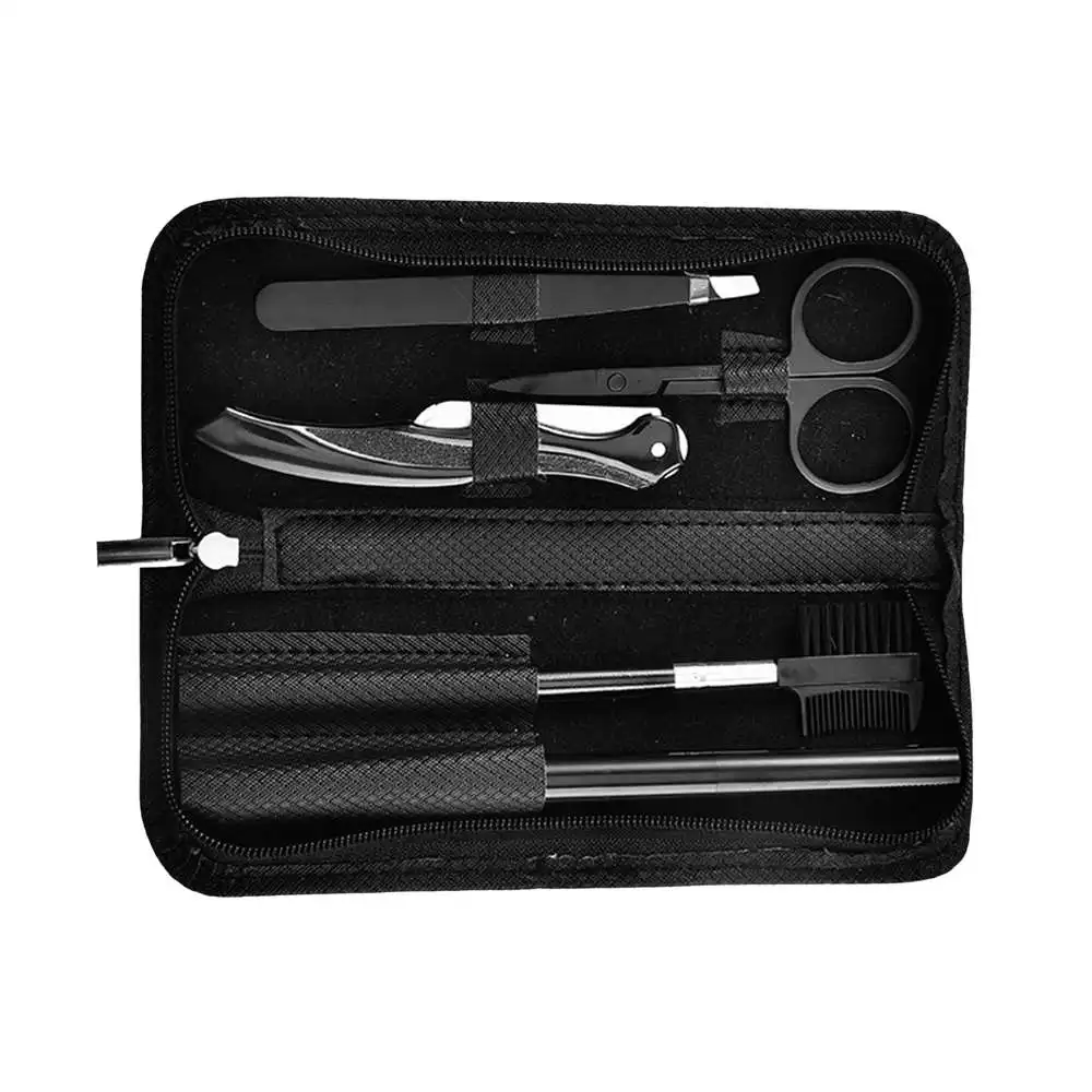 5 шт./компл. Пинцет из нержавеющей стали ножницы триммер для бровей набор расческа