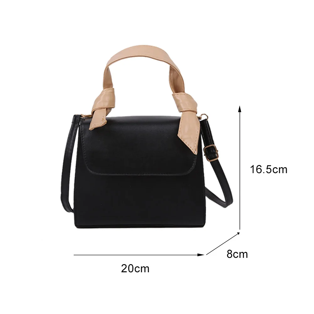 

Fashion Women Solid Crossbody Handbag PU Female Travel Shoulder Tote Bags