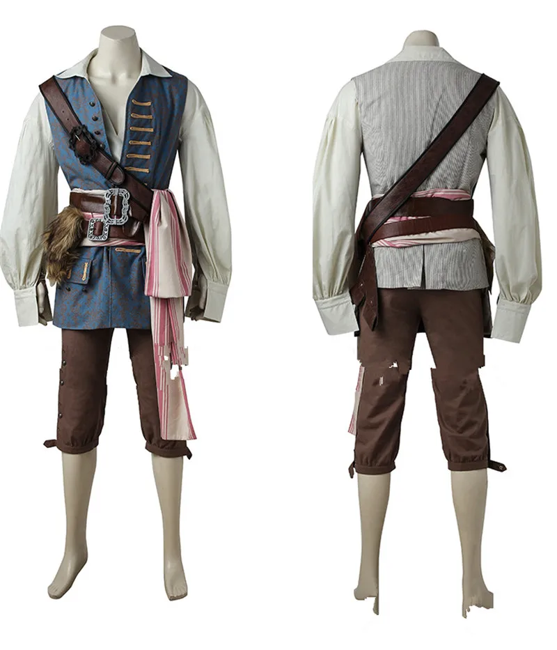 Костюм для косплея пиратов Джека Спарроу взрослых мужчин Хэллоуин woemn