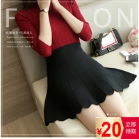 faldas long skirt women wear classic a shaped skirt knitted to prevent light out of the small qing new year and autumn outfit