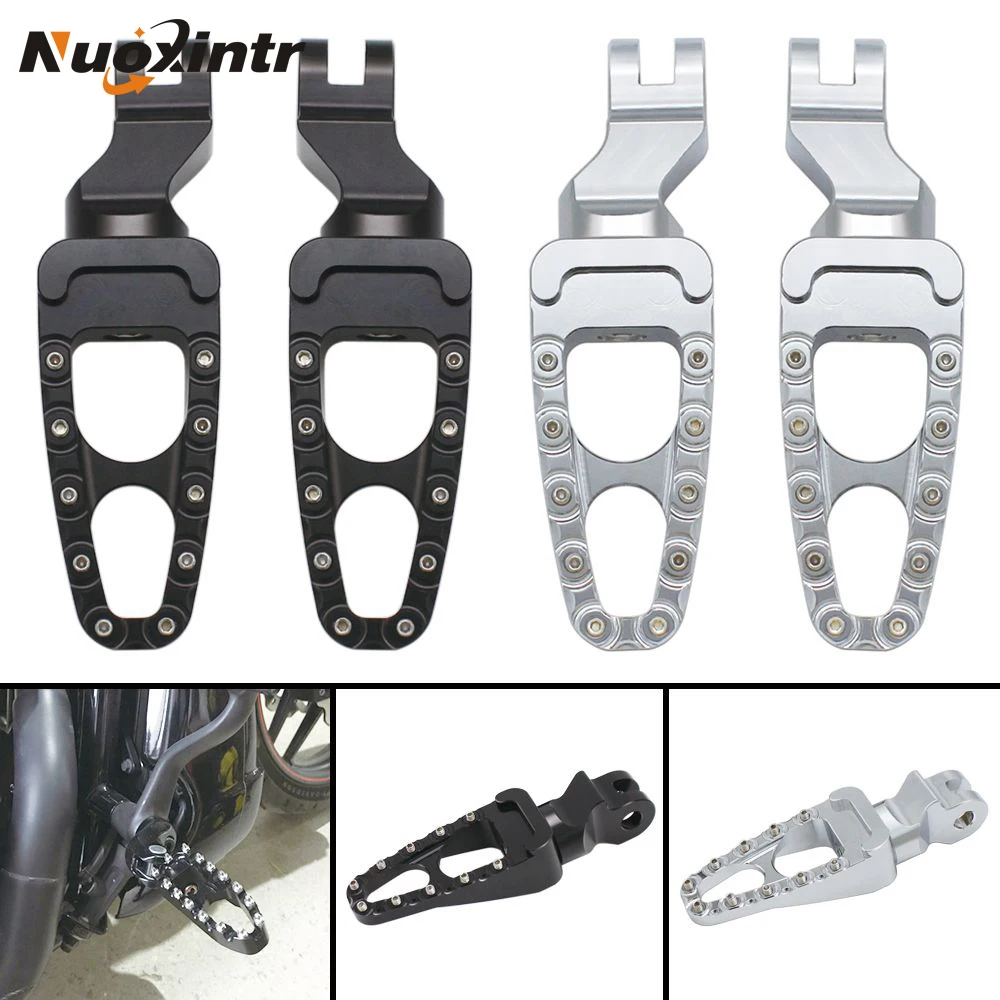 

Nuoxintr 1Pair Aluminum Before Rearset Motorcycle CNC Foot Pegs Rests Footrest Footpeg Pedals For Triumph Bonneville T100 T900