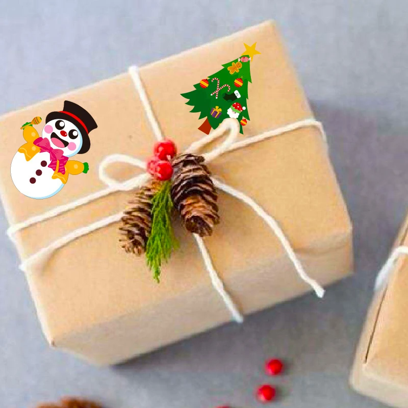 Рождественские наклейки-пазлы для детей 8 шт. | Игрушки и хобби