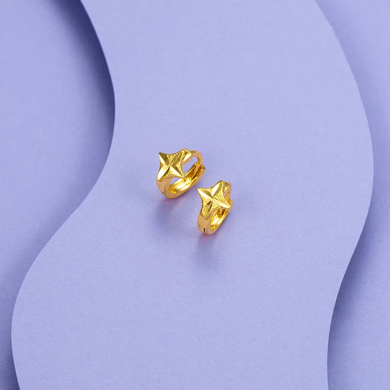 

Retro simple plain earrings, Chinese style earrings, cold style earrings