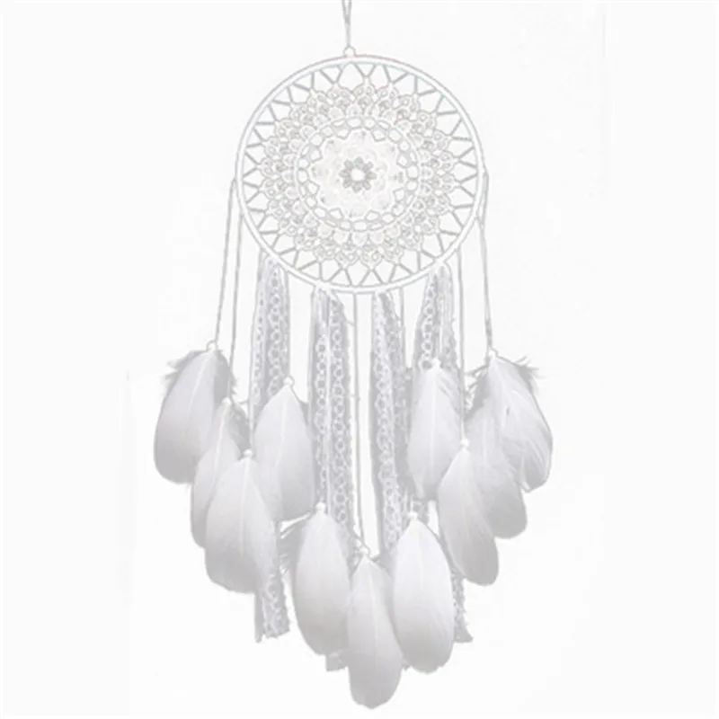 Ручная работа Ловец снов колокольчики украшения из перьев для автомобиля