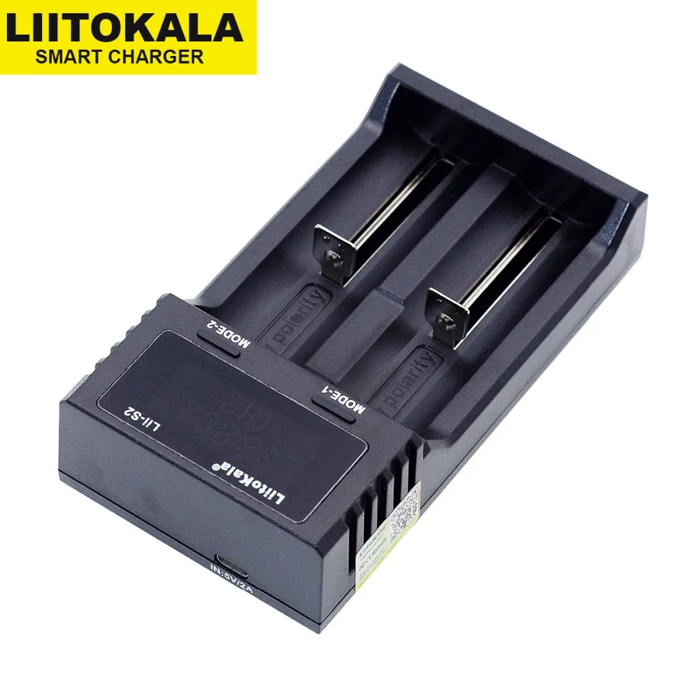 Новинка зарядное устройство Liitokala Lii S2 18650 для аккумуляторов 1 2 в 3 7 AA/AAA 26650 21700