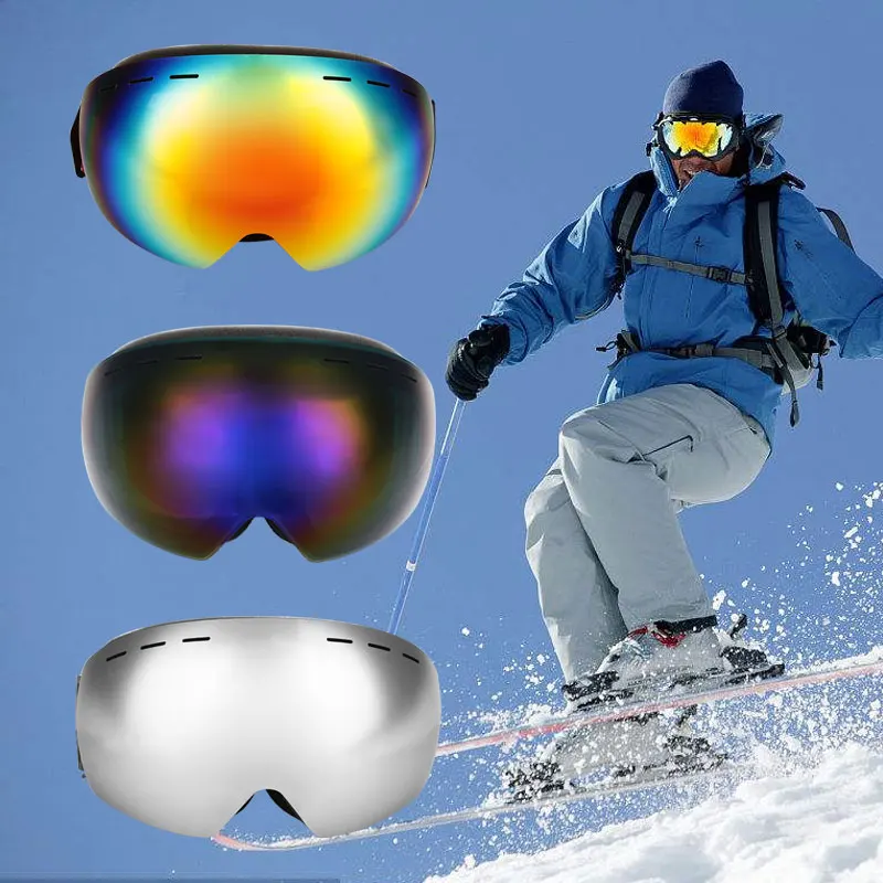 Очки с зеркалом ветра H018 Снежная горная игра лыжные очки для верховой езды Анти