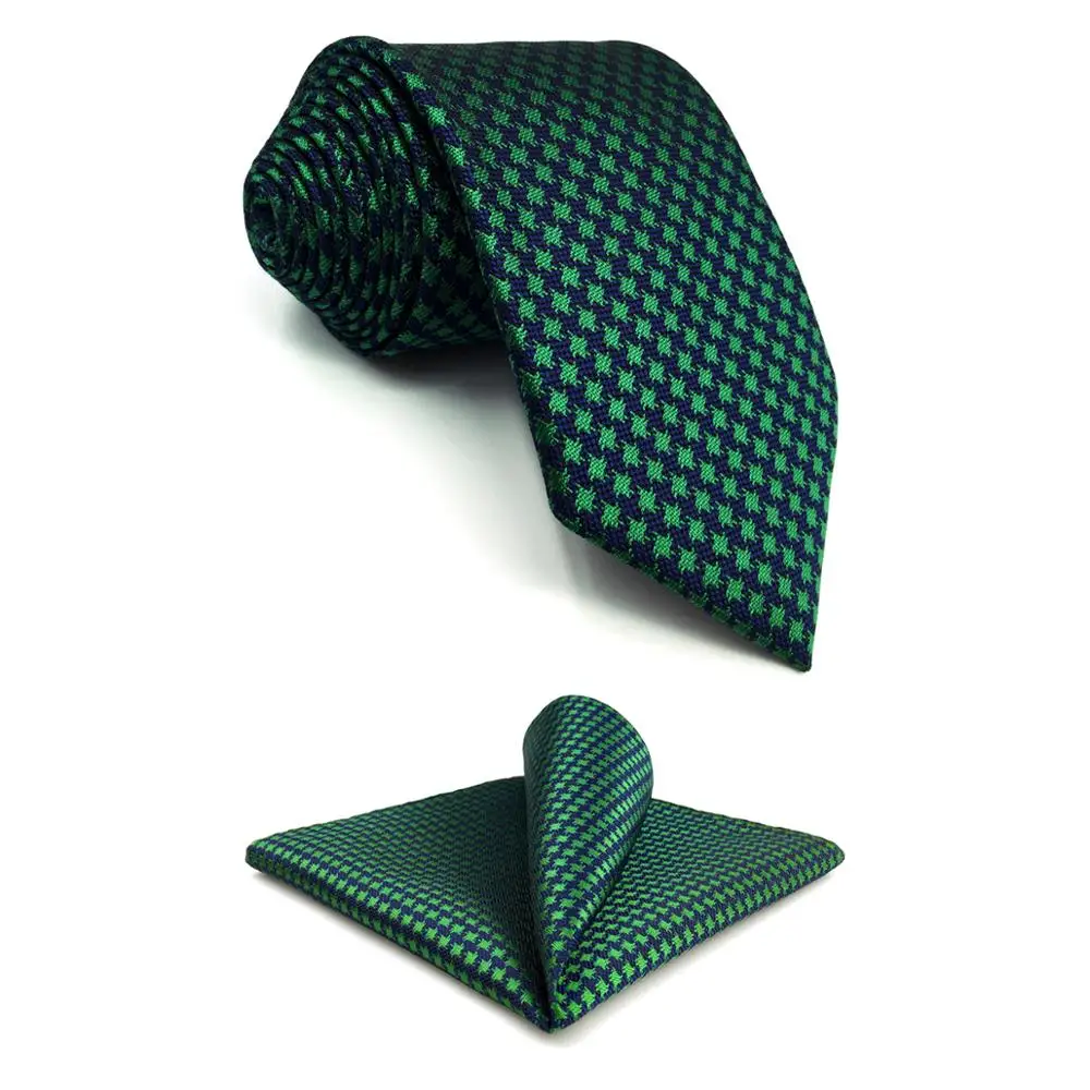 Мужской галстук бабочка F24 зеленый синий Хаундстут Шелковый дизайнерский