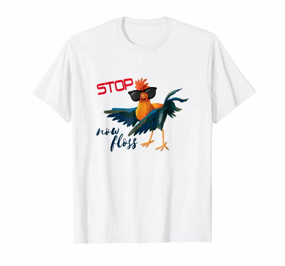 Floss футболка для танцев Stop Now Funny Flossing Chicken M Xl 2Xl 16Xl футболка|Мужские футболки| |