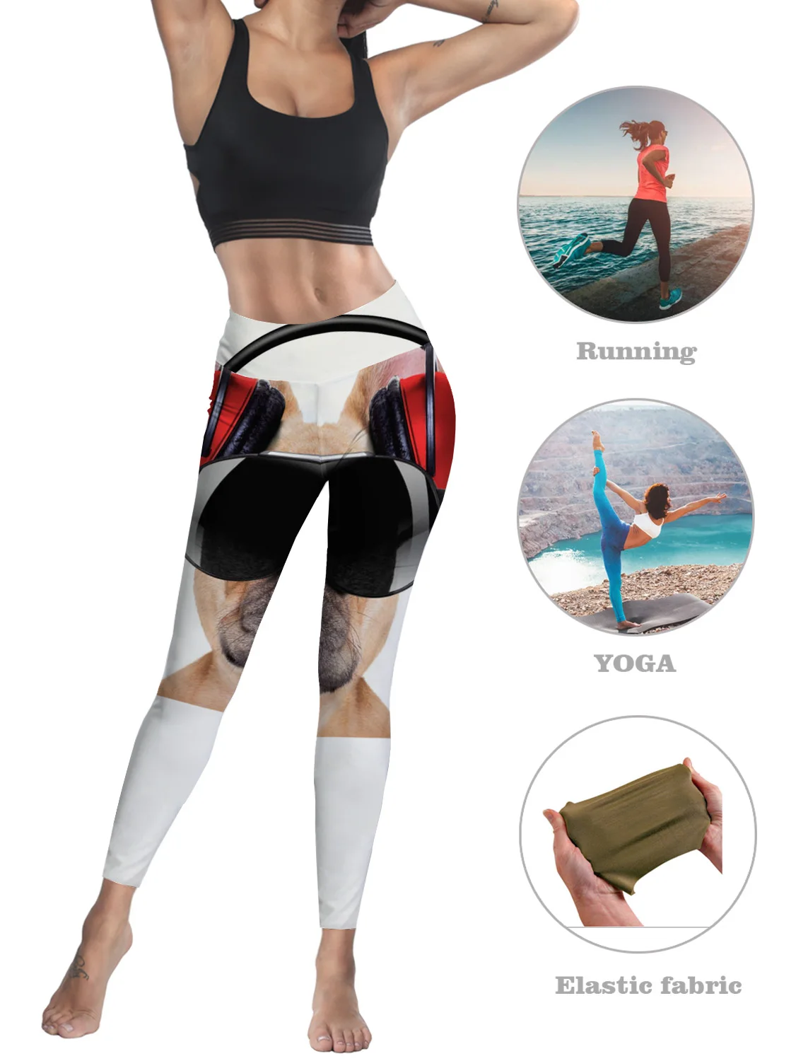 Модные солнцезащитные очки для собак домашних животных с музыкальным бульдогом