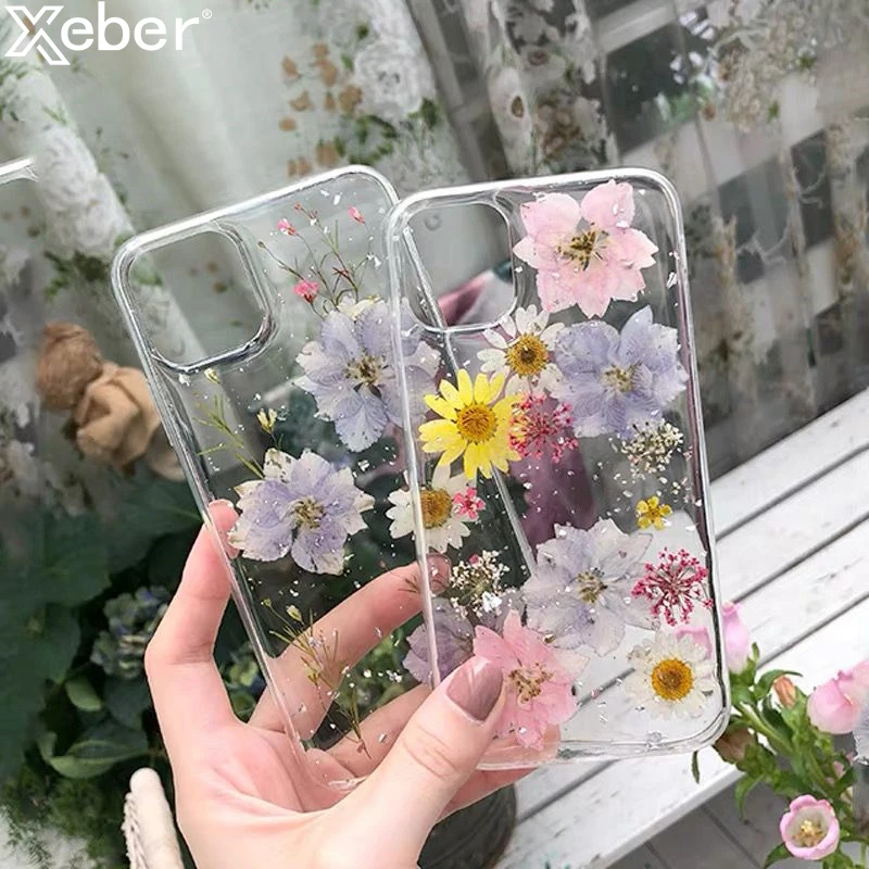 Чехол для телефона с вечным цветком iPhone 11 Pro Max XR XS 7 8 6 6S Plus X SE 2 натуральный мягкий