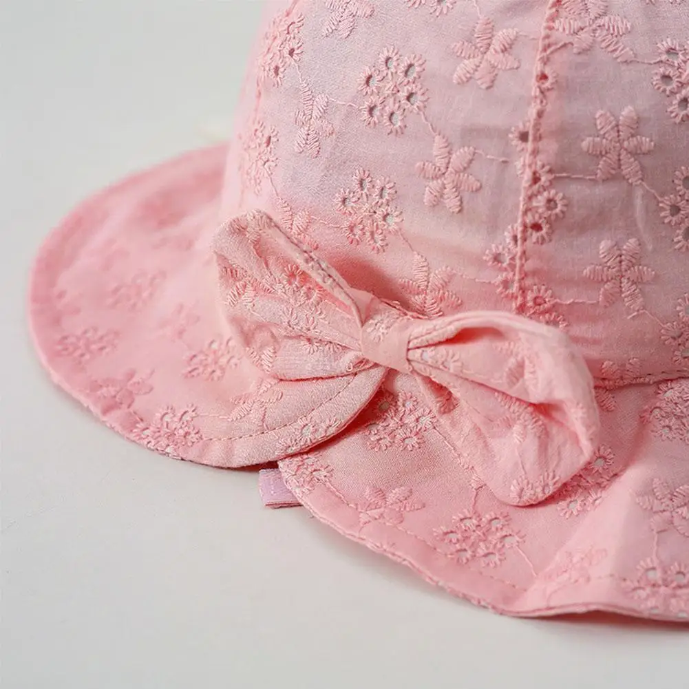 

Newborn Baby Girl Sun Hat Cute Flower Summer Breathable Shade Cap Summer Bucket Hollow Sun Hat Beach Caps Infant Baby Outdo B3L6