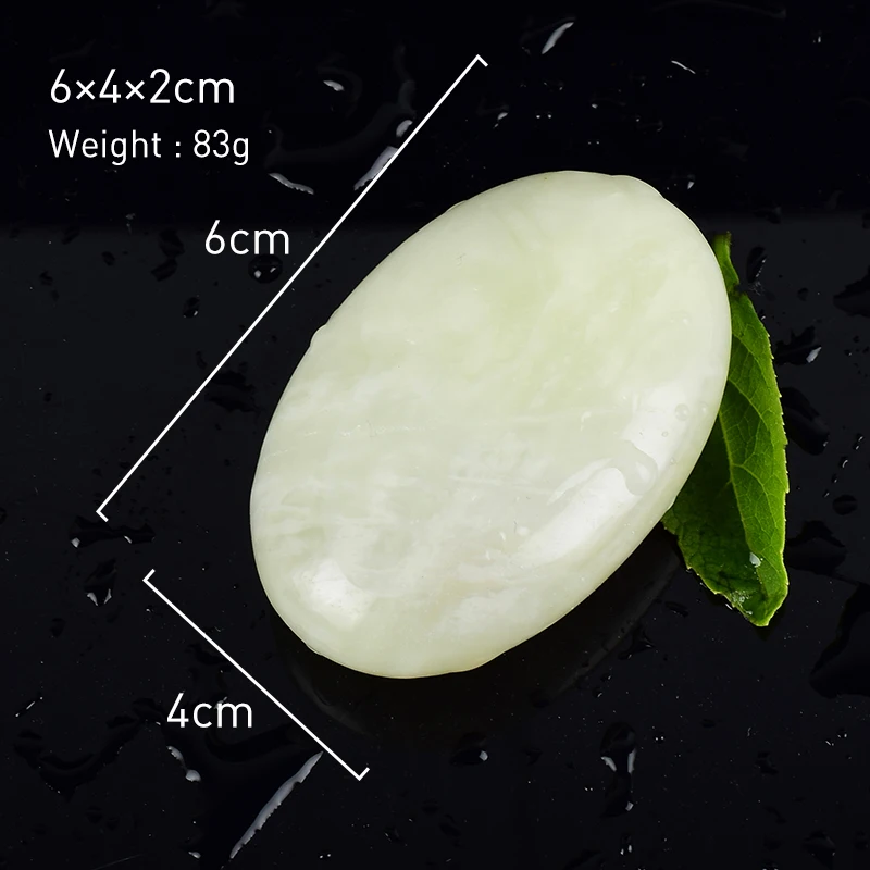 Нефритовый энергетический камень 6*4*2 см массаж спины горячий спа натуральный