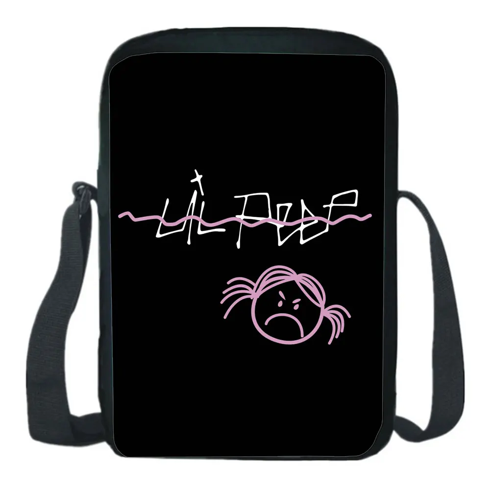 Lil Peep Shoulder Bags Student Rucksack Cartoon Print Crossbody Bag Teens Bookbag Boys Girls Messenger Knapsack Mochila