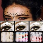 6 цветов 3D Самоцветы макияж глаз тела наклейка для глаз Татуировка Алмазный макияж подводка для глаз вечерние тени для век наклейка для лица декоративная косметика