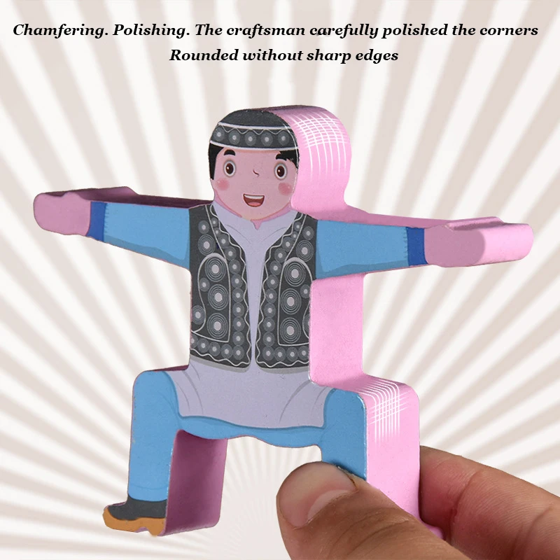 Развивающий баланс для детей Акробатический человек дети укладка высоких блоков