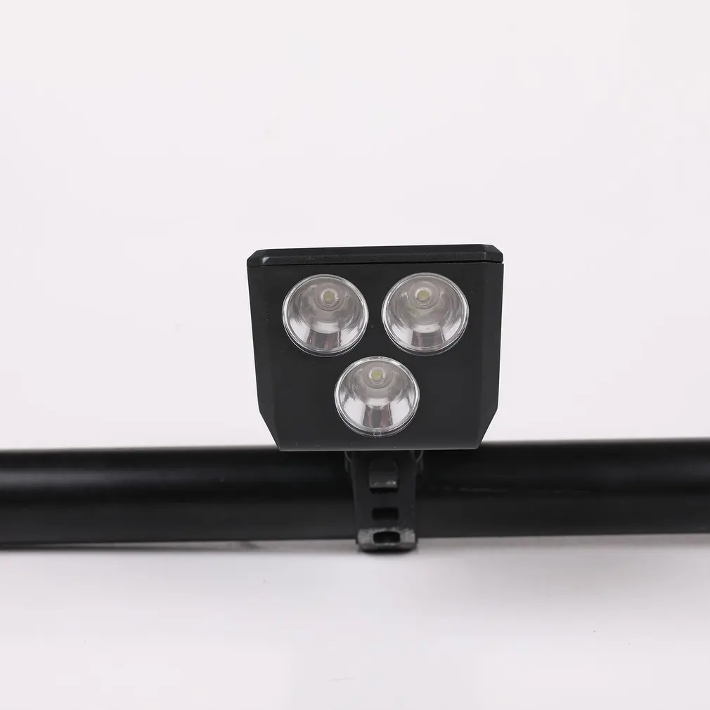 

Solar Headlight With Horn Waterproof Bicycle Front Light Mountain Bike Riding Equipment Warning 3 Modes