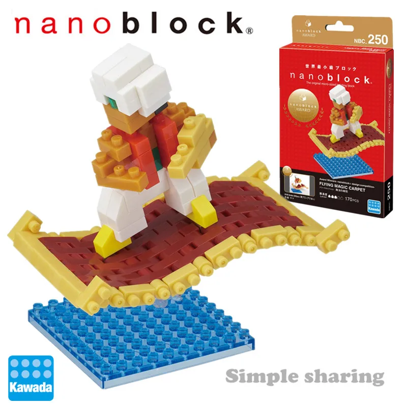 Новые Kawada Nanoblock Award выбор Летающий волшебный ковер NBC-250 170 шт. Мини Строительные