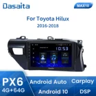 Автомобильный радиоприемник Dasaita TDA7850, 10,2 дюйма, IPS, Android 10,0, для Toyota Hilux 2016, 2017, 2018, RHD, BT5.0, GPS, DSP, навигация, 1 din, автостерео