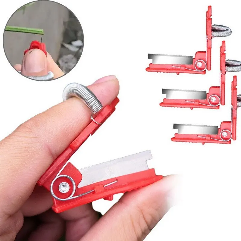 

Vegetable Thumb Knife Separator Vegetable Fruit Cutting Blade Harvesting Picking Tool Device for Farm Garden Orchard