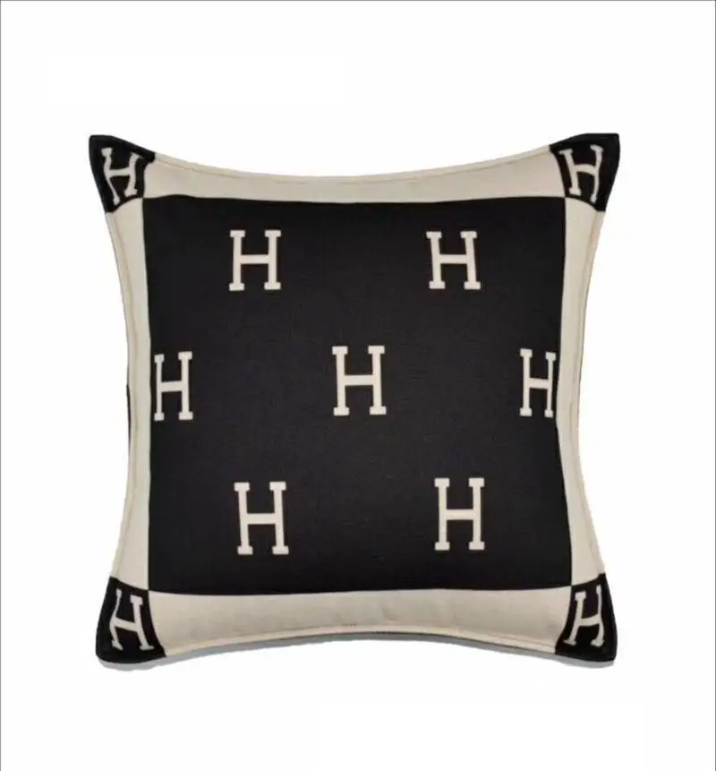 fashion new pillow back cushion sofa living room villa light luxury yang velvet orange pillowcase free global shipping