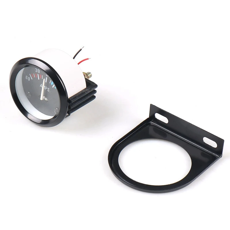 

2 inch 52mm 12V Car LED Pointer Auto Boat AMP Meter Gauge 60-0-60 AMP Black