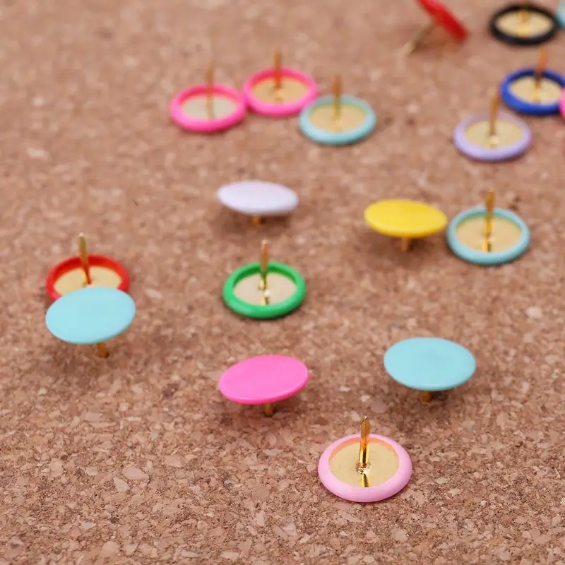 

300pcs Home Office Colorful Drawing Pins Pushpin Thumbtack Cork Board Push Pin Photo Wall Map Markers